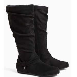 Size 11.5 Torrid Knee High Boots Wide Calf Black
